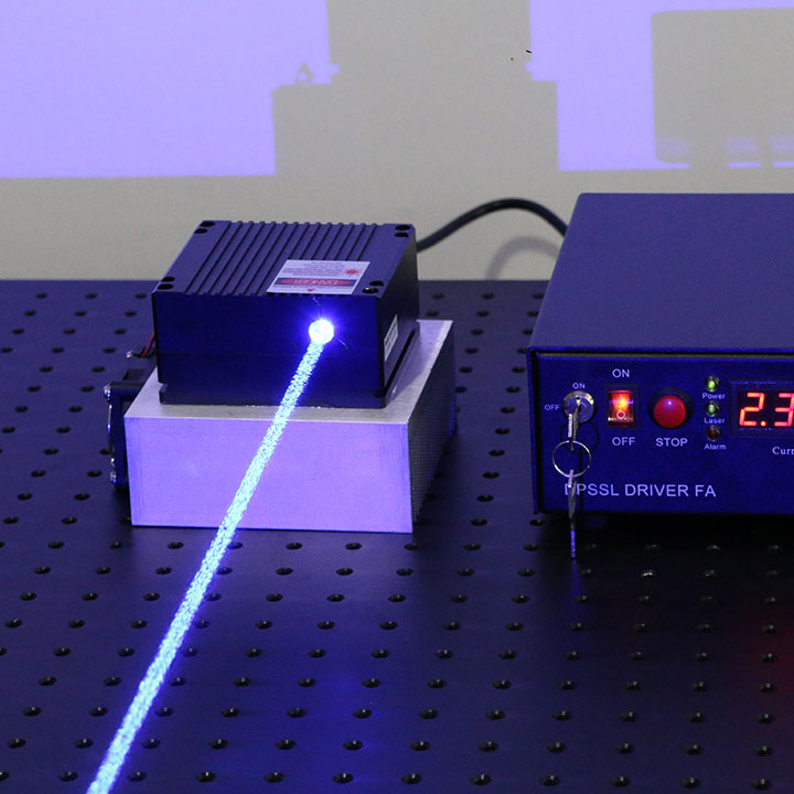 고출력 레이저 467nm 9W Blue 레이저 소스 반도체 레이저